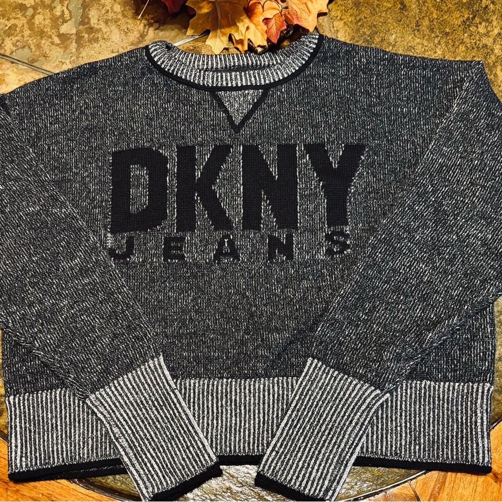 DKNY Charcoal Knit Sweater
